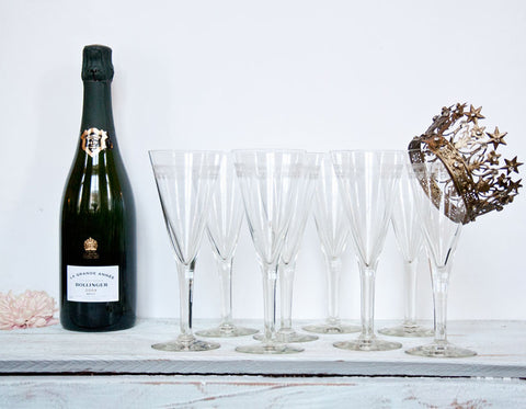 8 smukke champagneglas